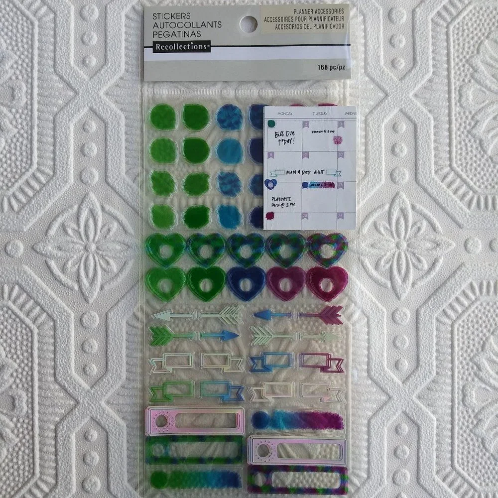 Recollections Planner Accessories Stickers 168 pc
